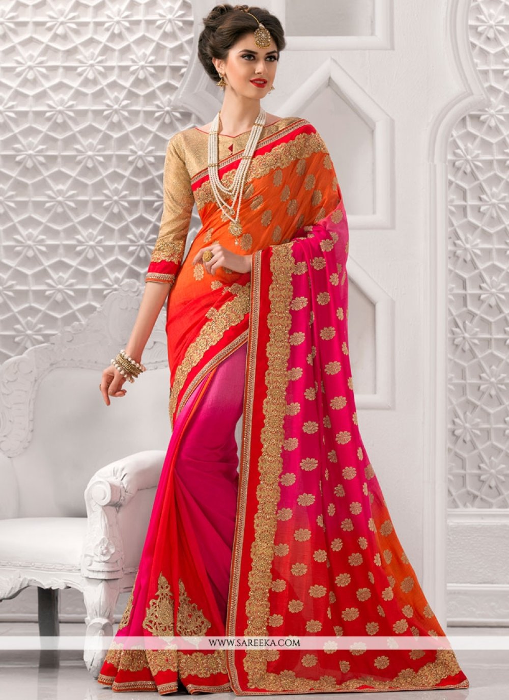 Bhagalpuri Silk Saree designer Bollywood Indian Sari Party Wear Wedding Ethnic