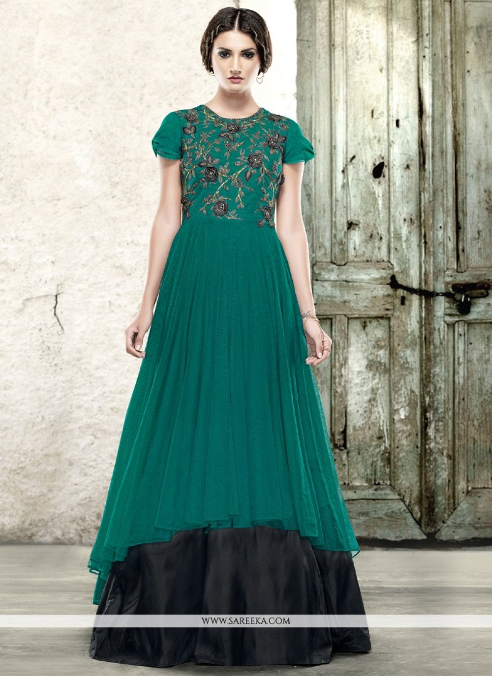 Buy Fancy Fabric Readymade Gown Online : UK