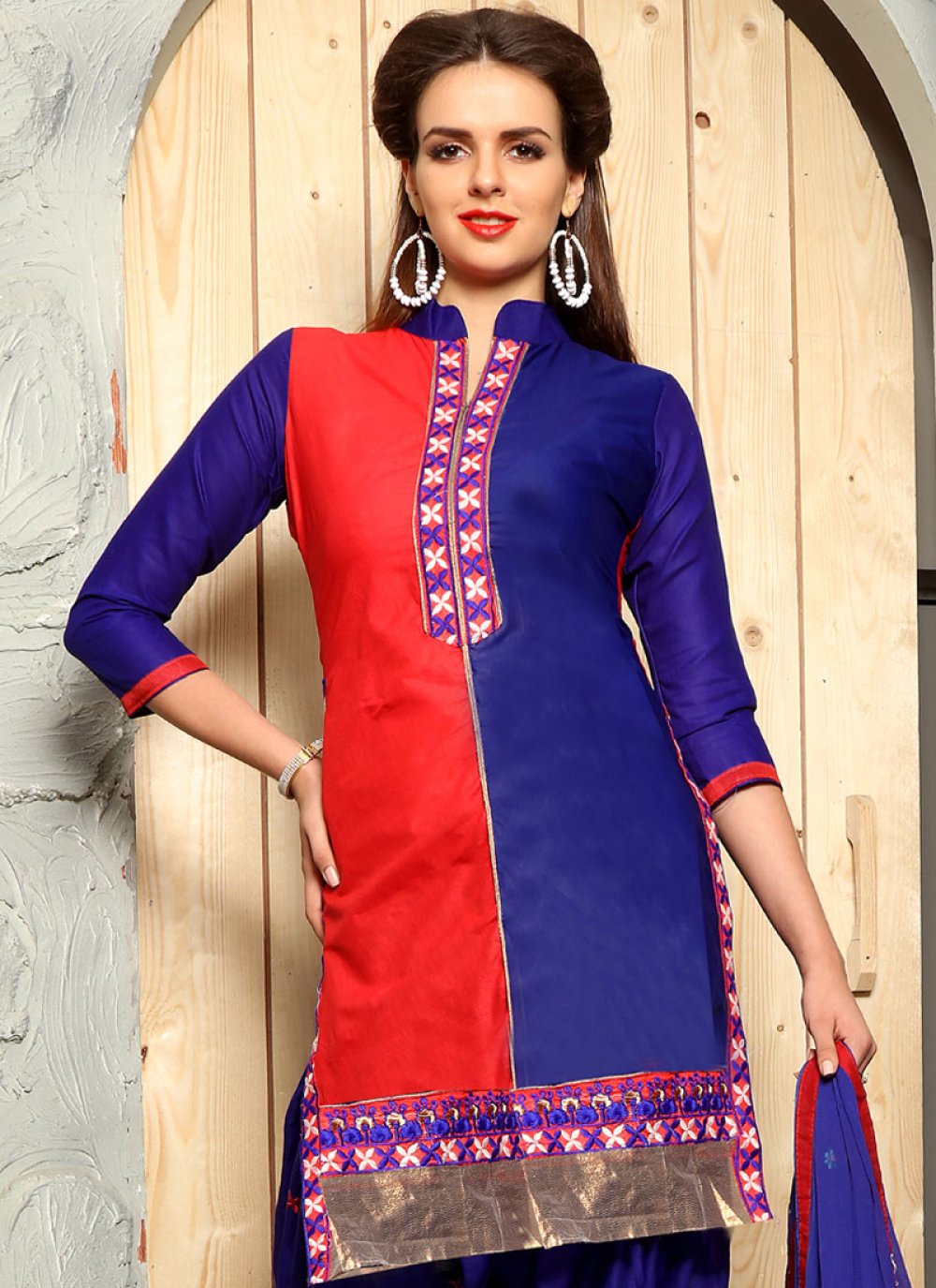 light blue punjabi suit
