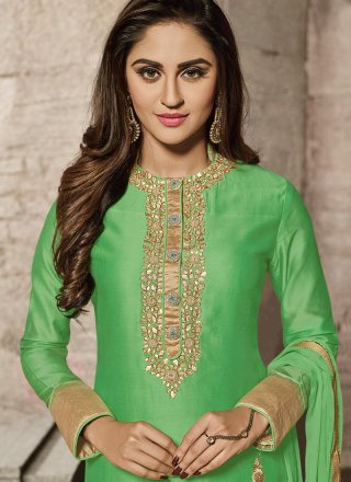 Krystle Dsouza Embroidered Work Pant Style Suit