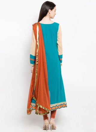 Embroidered Work Multi Colour Readymade Suit 