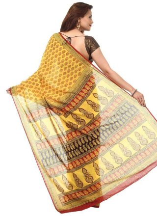 Cotton   Beige Designer Traditional Saree