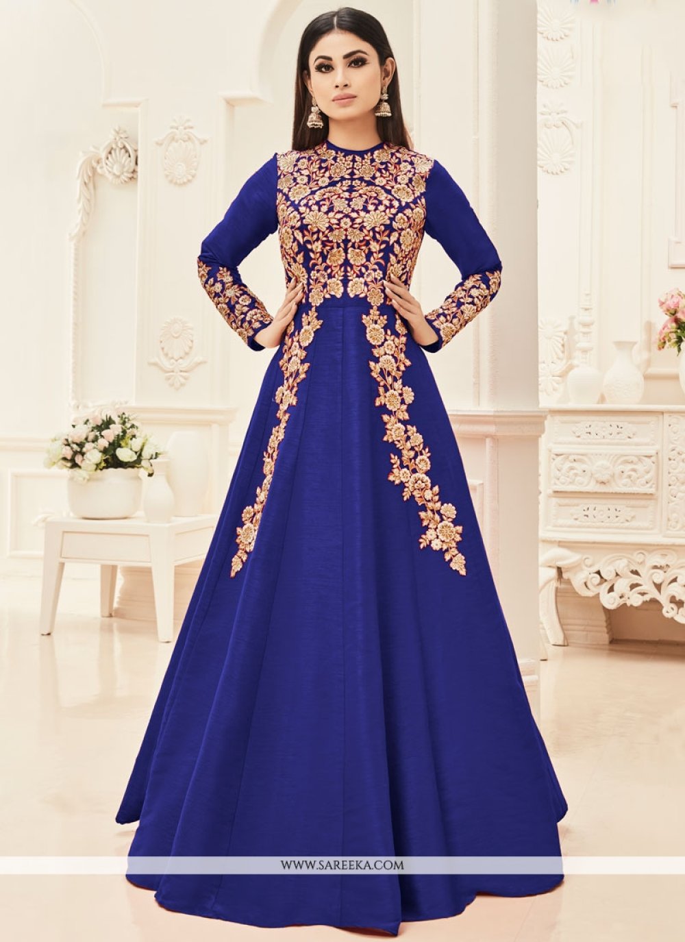 Mouni roy anarkali suit hotsell
