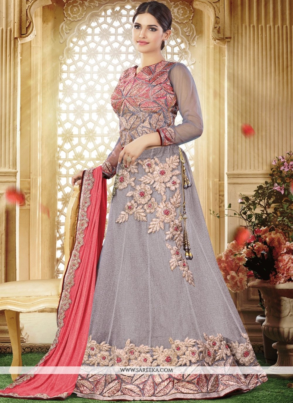 Heavy Designer Resham Embroidery Work Lehenga With Foil Work Choli – Cygnus  Fashion