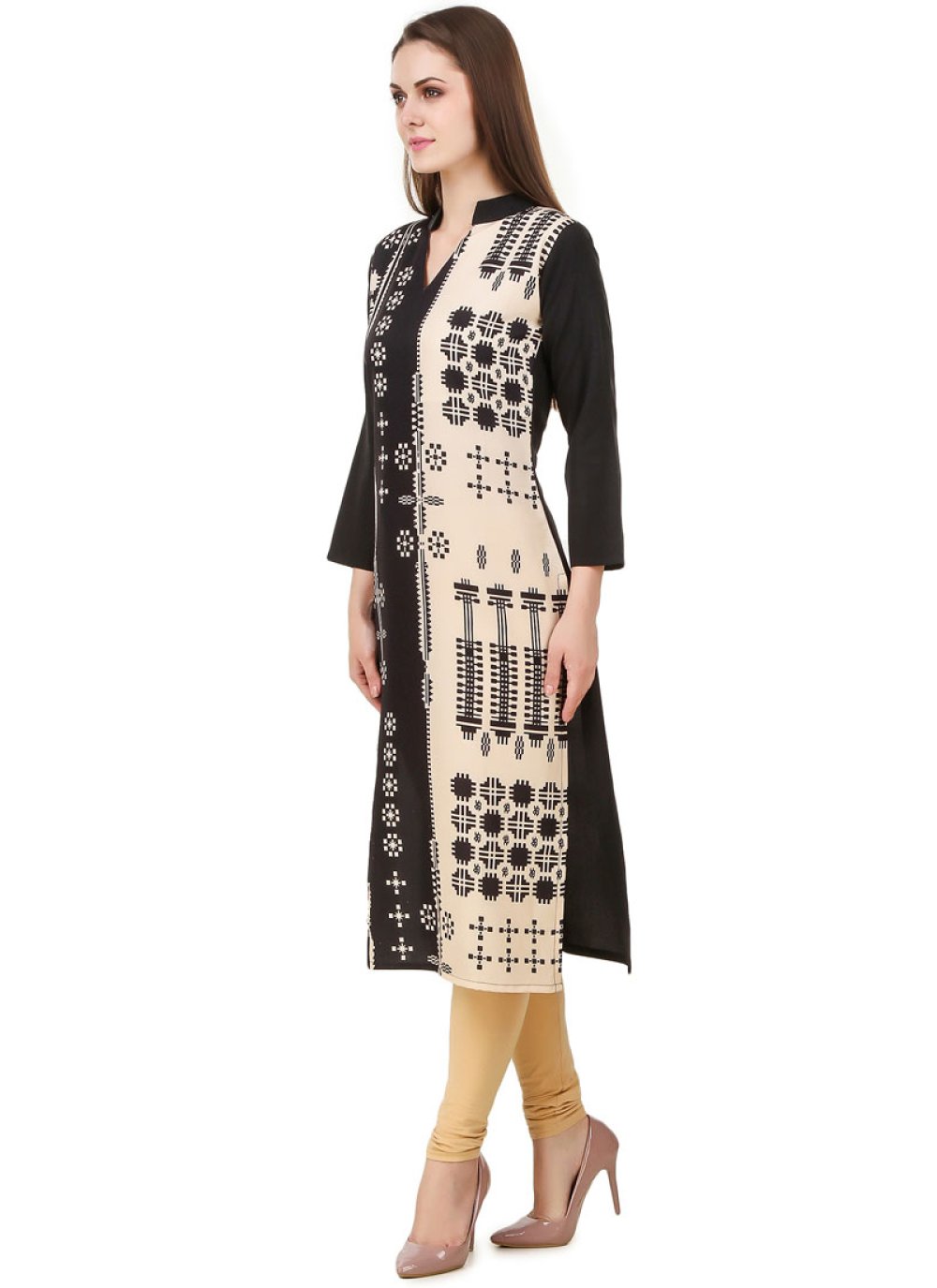 black frock style kurti