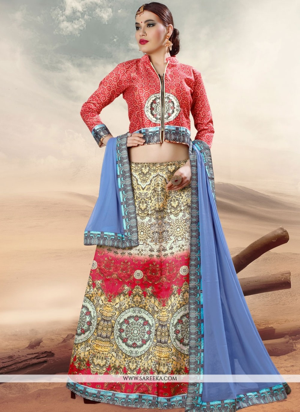 Lehenga for on sale mehndi function online