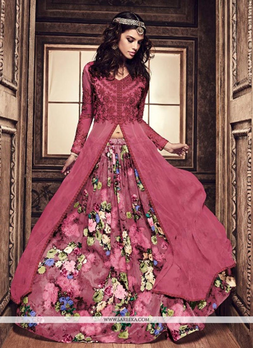 Art Silk Lehenga- Buy Art Silk Lehengas Online in India | Shop Lehenga  Kameez Online