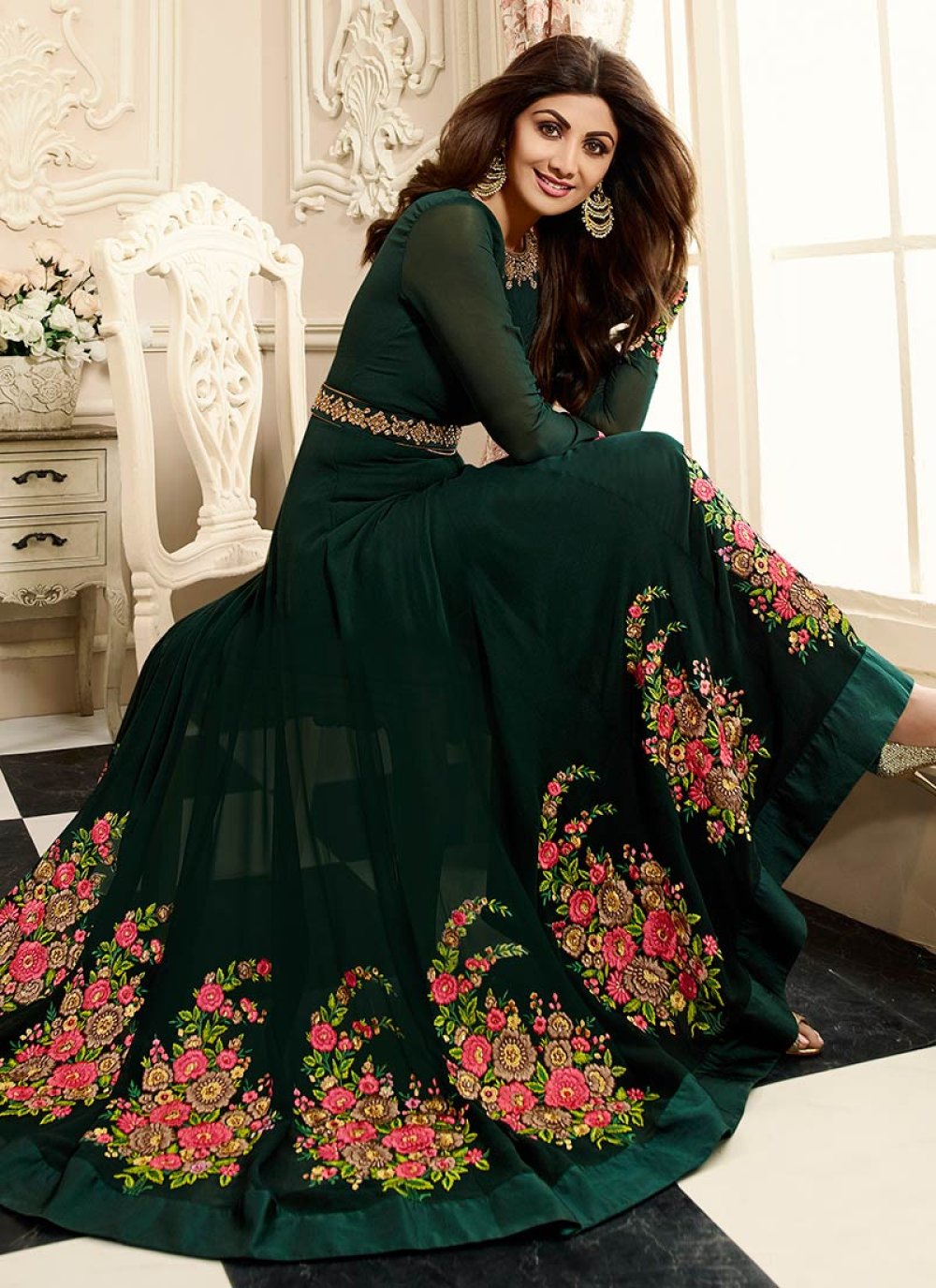 shilpa shetty anarkali dress