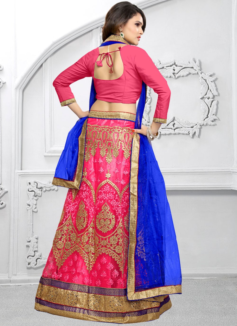 hot pink lehenga choli