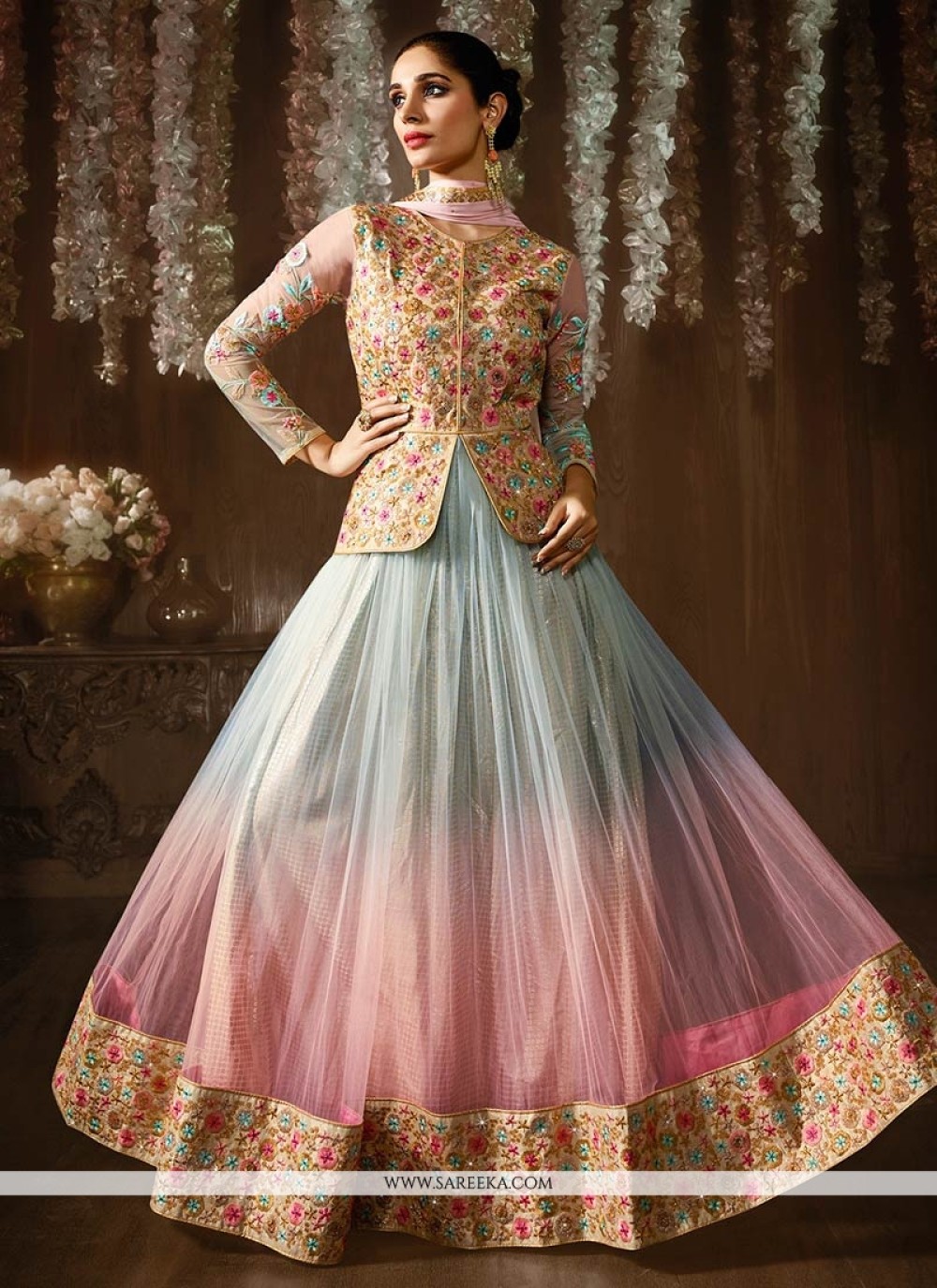 Amazon.com: Vikafab Ethnic Designer Indian Stitched Salwar Kameez Dress  Heavy Embroidery Work Anarkali Lehenga Style Suits 5198 : Clothing, Shoes &  Jewelry