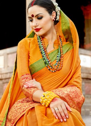 Art Silk Weaving Work Traditional Designer Saree