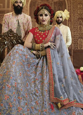 Art Silk Wedding Lehenga Choli