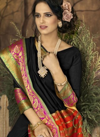 Art Silk woven Work Traditional  Saree