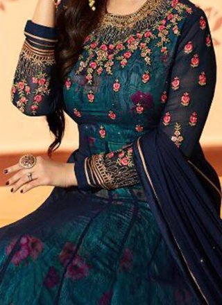 Ayesha Takia Embroidered Work Faux Georgette Floor Length Anarkali Suit