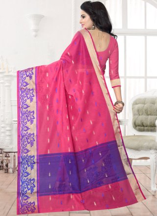 Banarasi Silk Pink Silk Saree