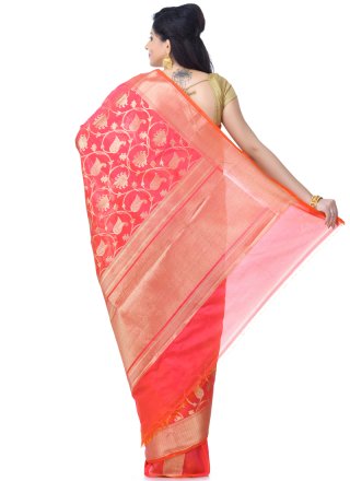 Banarasi Silk Rani Classic Designer Saree