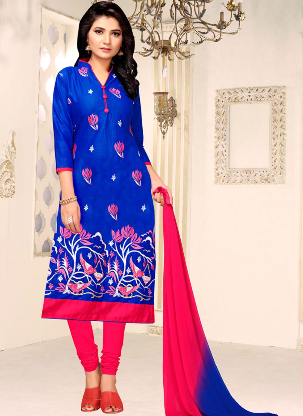 online shopping churidar materials