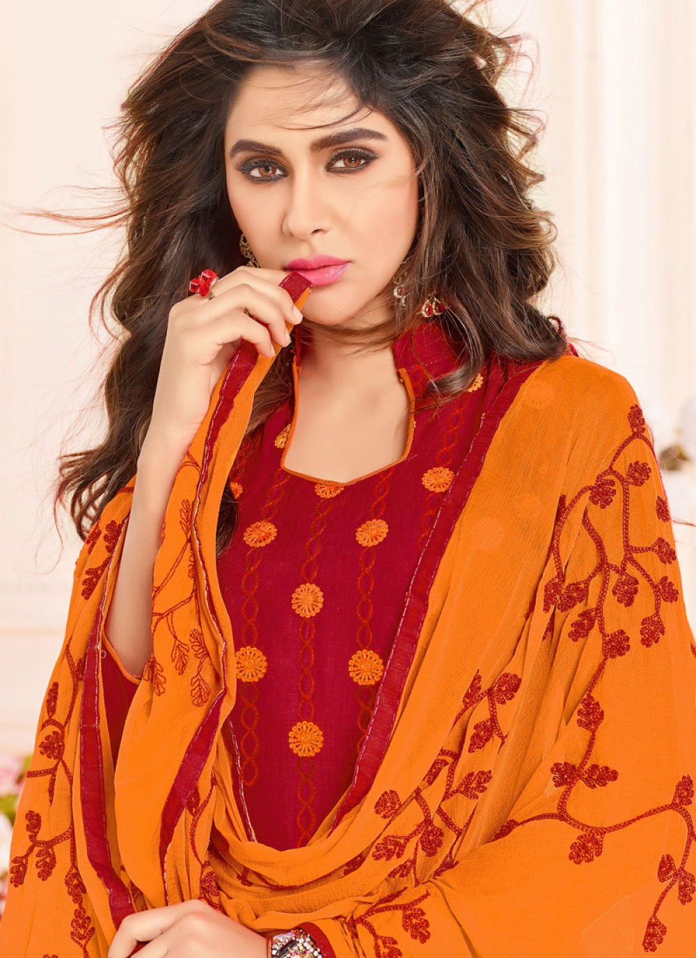 casual churidar materials