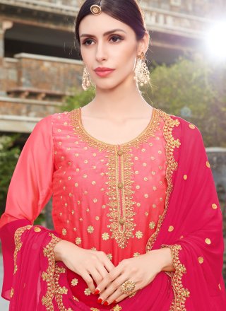 Embroidered Work Fancy Fabric Designer Patiala Suit