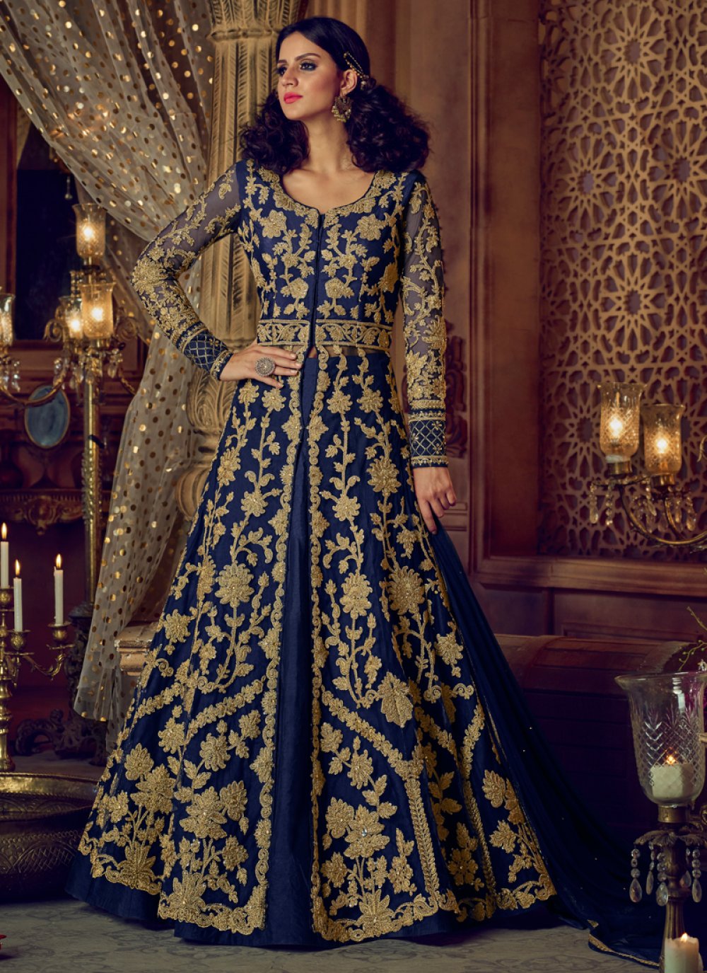 Yellow heavy Sequence Embroidered Attractive Party Wear Malay Satin Material  Lehenga choli LC 05 in Hubli at best price by 24 Fashion - Justdial