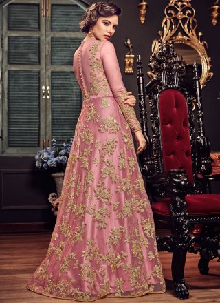 Fancy Fabric Wedding Floor Length Anarkali Suit