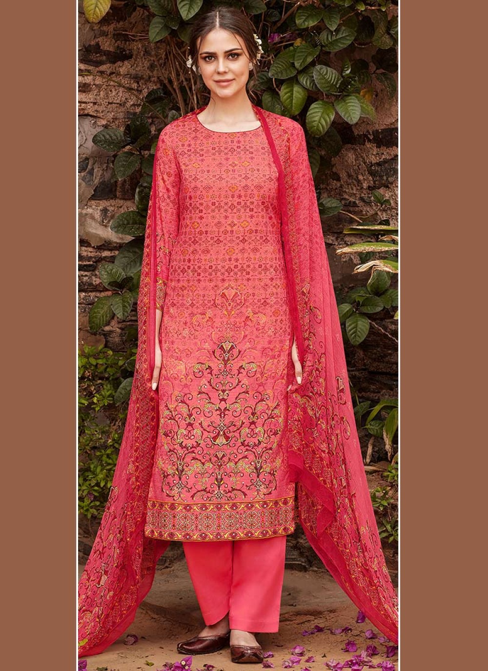 latest chiffon suits