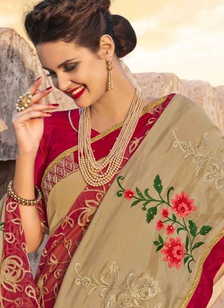 Georgette Embroidered Work Bollywood Saree