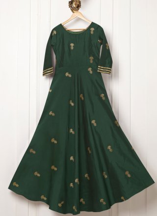 Green Party Wear Designer Salwar Suit