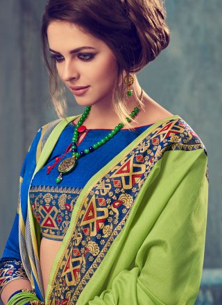 Green woven Work Art Silk Traditional  Saree