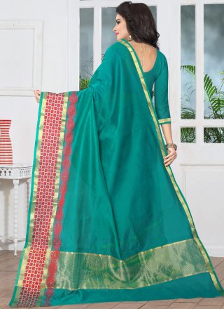 Green woven Work Banarasi Silk Designer Traditional Saree