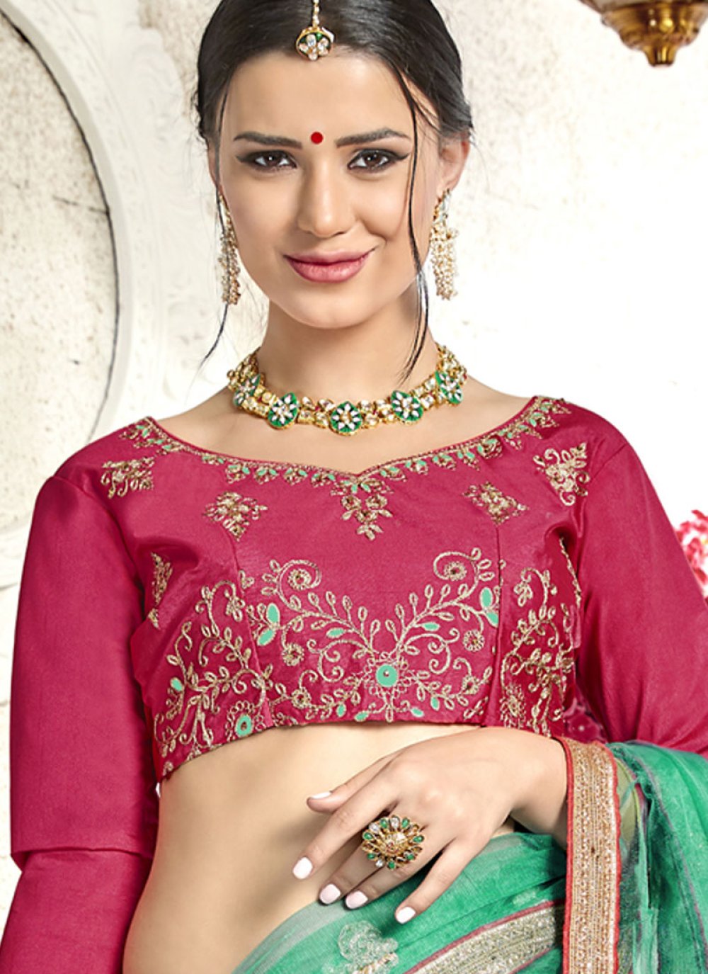 hot pink lehenga choli