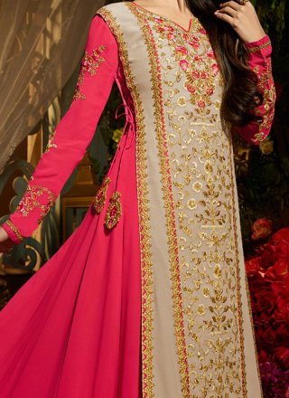 Malaika Arora Khan Embroidered Work Floor Length Anarkali Suit