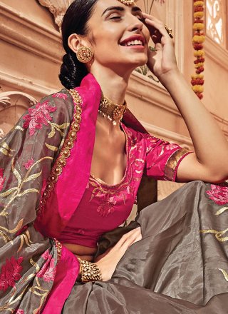 Multi Colour Designer Traditional Saree