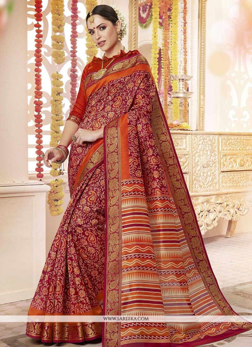 Buy Spewim Women Polyester Saree Online at Best Prices in India - JioMart.