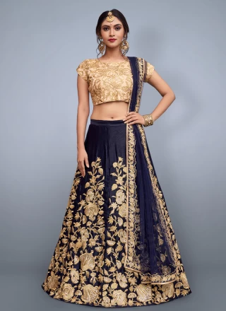Buy Sky Blue Floral Gold Lehenga by ASTHA NARANG at Ogaan Online Shopping  Site