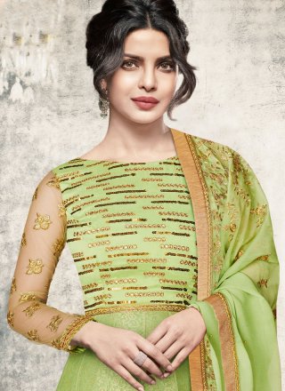 Net Anarkali Salwar Kameez