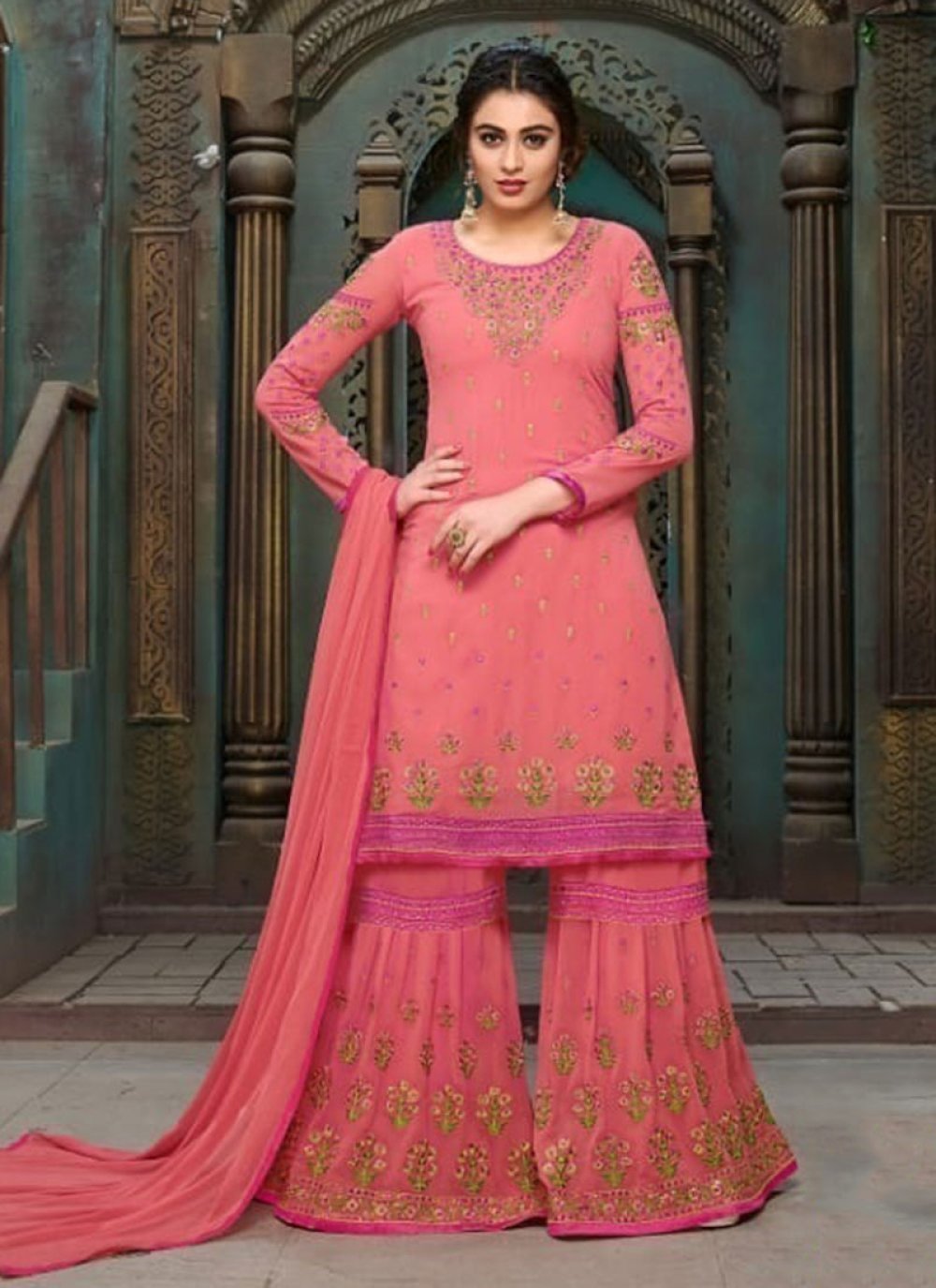 Buy Pink Designer Pakistani Suit Online