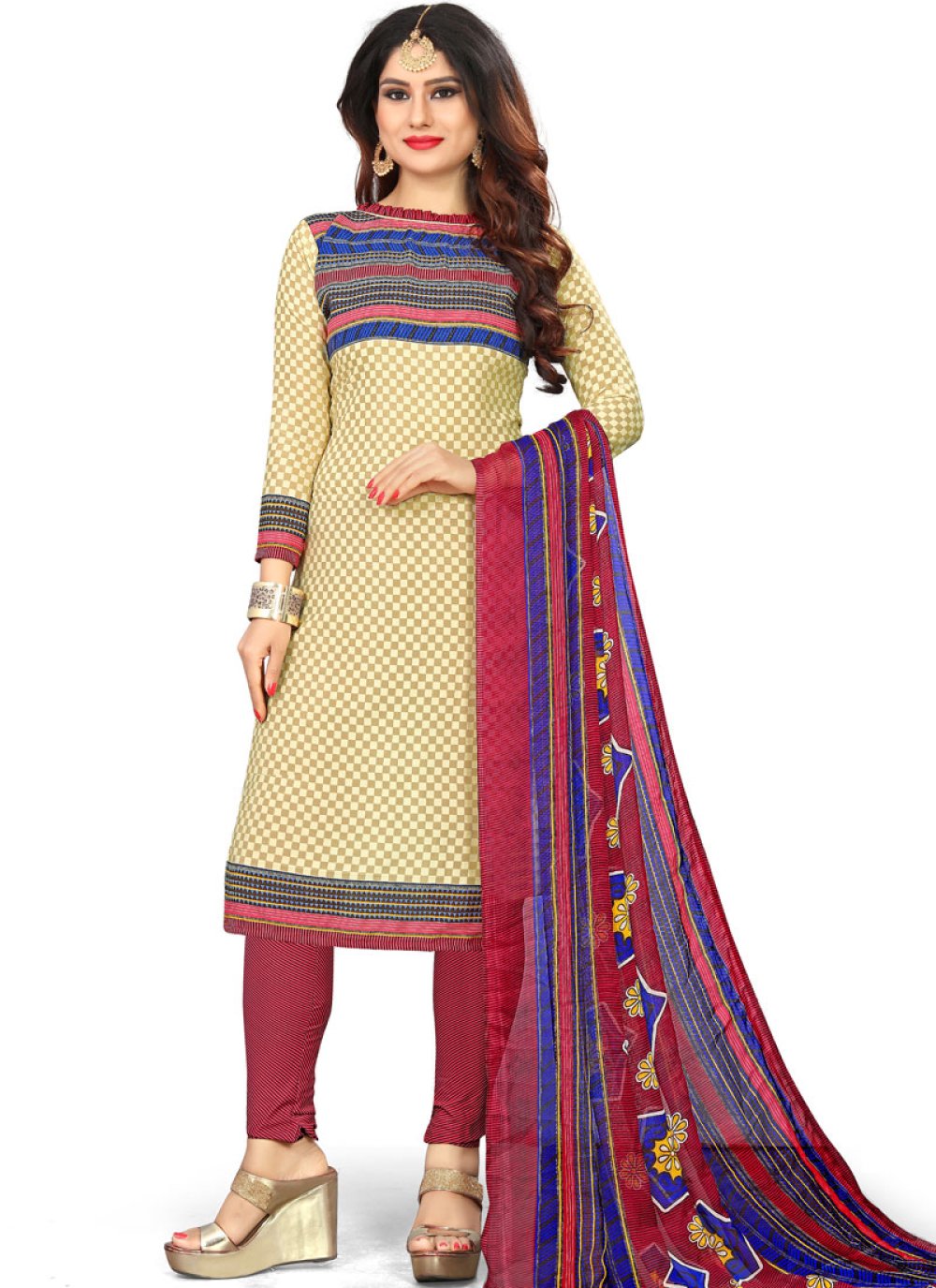 Poly Cotton Salwar Kameez Buy Online 