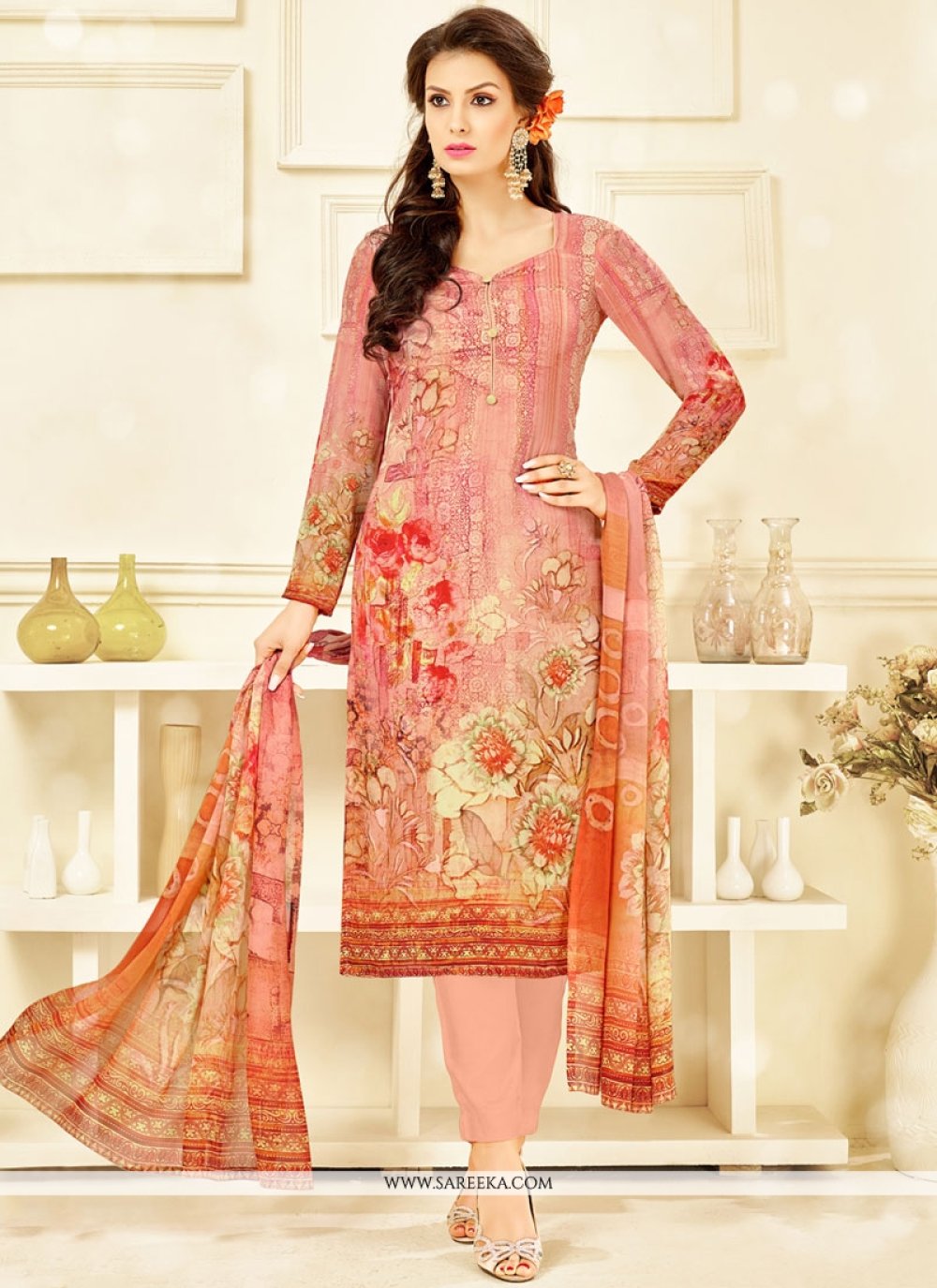 satin cloth churidar