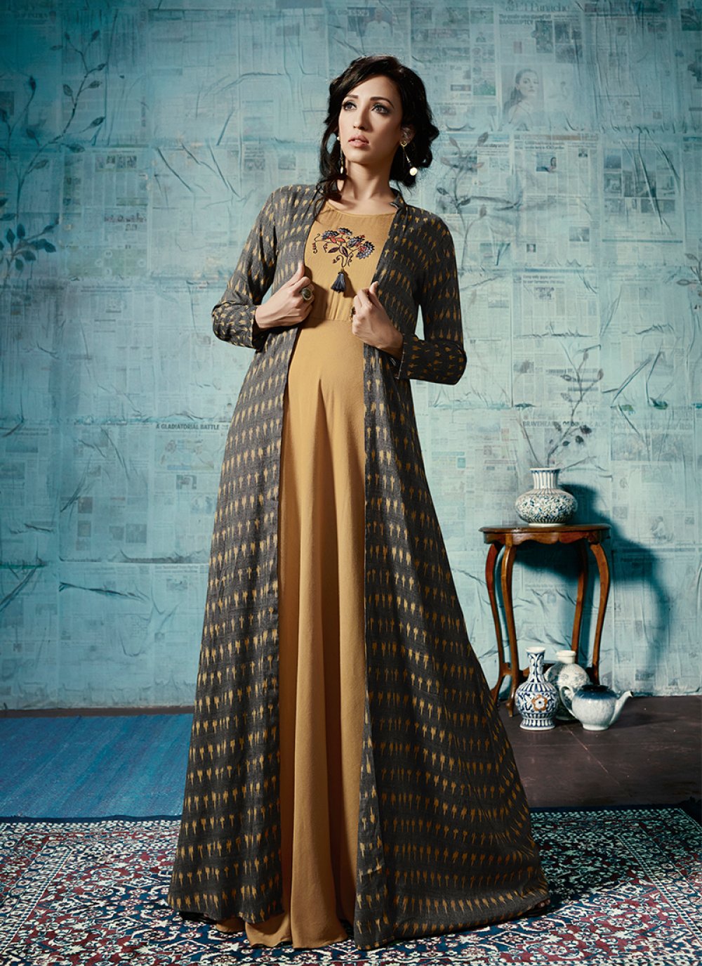 Dress Designs Readymade Ethnic Gowns Online Rayon
