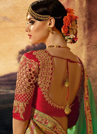 Resham Work Designer Traditional Saree