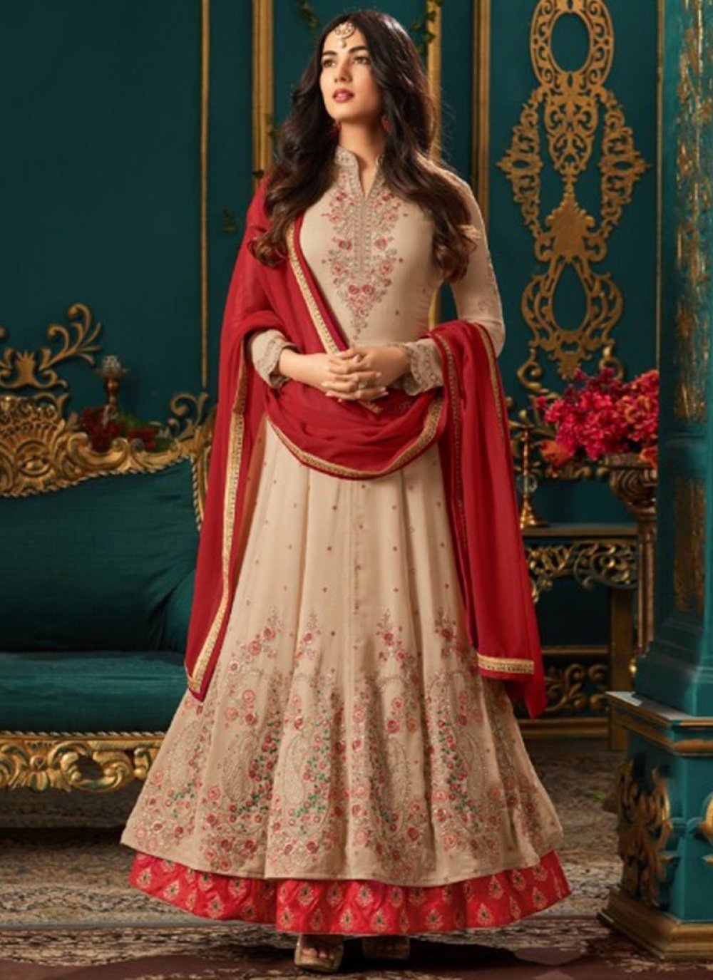 sonal chauhan anarkali suits