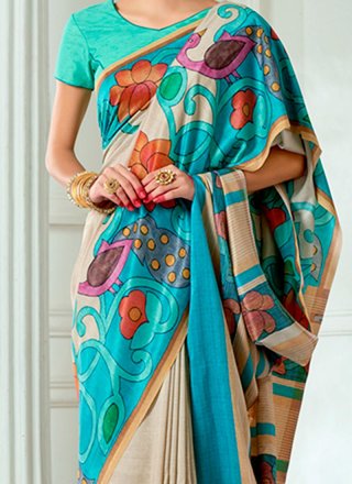 Tussar Silk Multi Colour Traditional  Saree