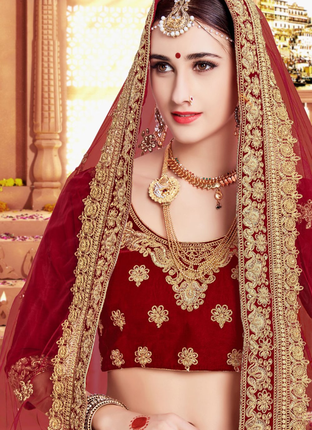 Velvet embroidered work lehenga choli buy online  lehenga choli