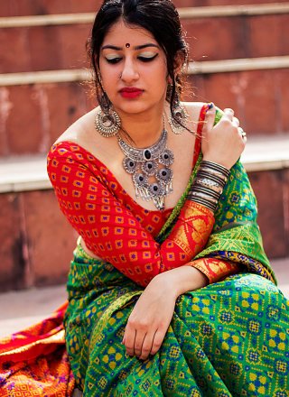 woven Work Traditional Designer Saree
