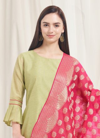 Art Banarasi Silk Woven Pink Designer Dupatta