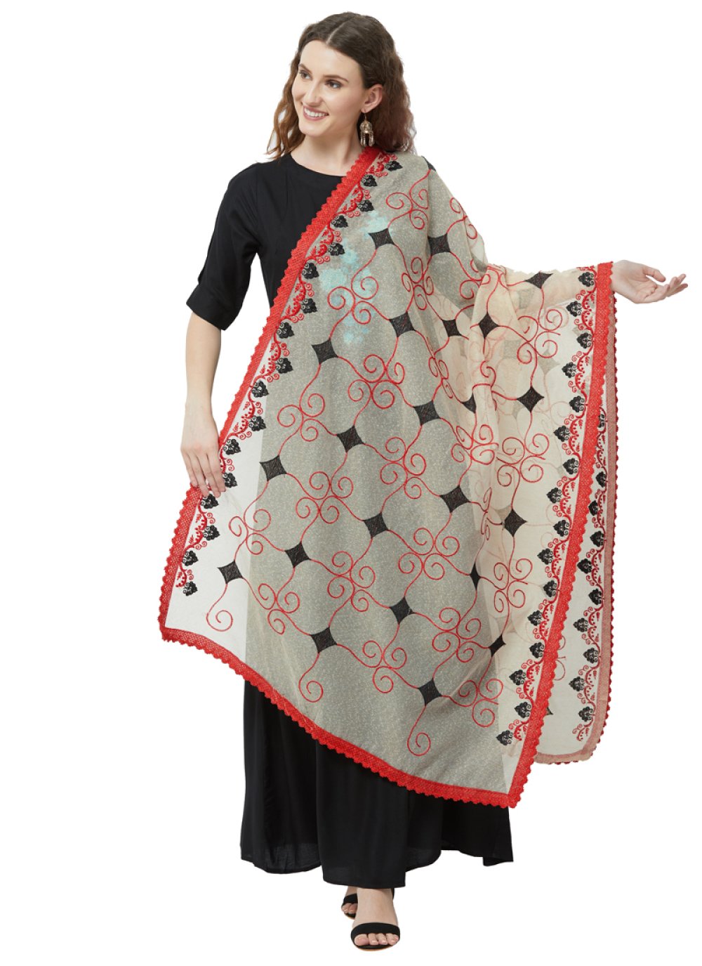 new stylish dupatta design