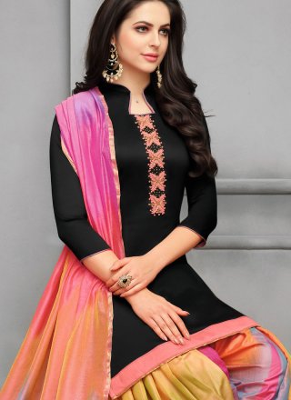 Art Silk Designer Patiala Suit