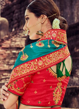 Art Silk Green Traditional Designer Saree