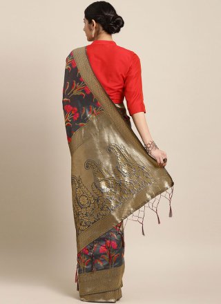 Art Silk Multi Colour Traditional Saree